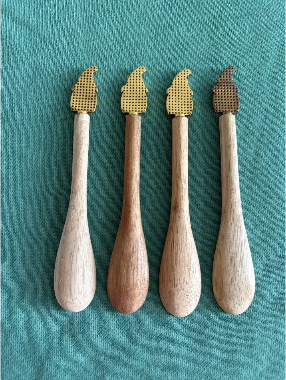 Gnome Wood Spoon Set Of 4 Fall Autumn Country Farmhouse Modern Holiday